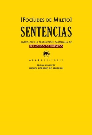 SENTENCIAS | 9788417301019 | FOCÍLIDES DE MILETO