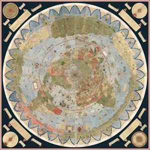 ANCIENT FLAT EARTH MAP POSTER - URBANO MONTE 1587 | 9999900001945