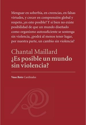 ES POSIBLE UN MUNDO SIN VIOLENCIA | 9788494823268 | MAILLARD, CHANTAL