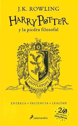 HARRY POTTER Y LA PIEDRA FILOSOFAL (HUFFLEPUFF) 20 AÑOS DE MAGIA  | 9788498388893 | J.K ROWLING