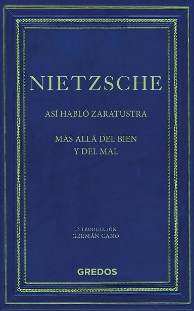 ASÍ HABLÓ ZARATUSTRA/MÁS ALLA DEL BIEN Y DEL MAL | 9788424937768 | NIETZSCHE FRIEDRICH