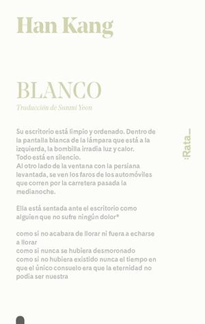 BLANCO | 9788416738519 | KANG, HAN