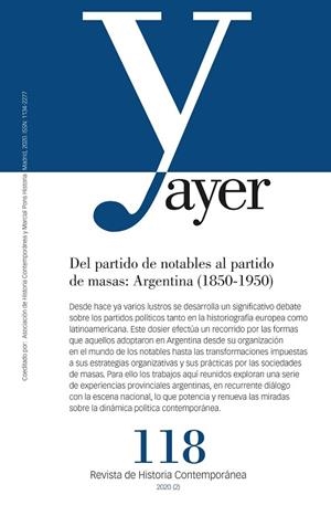 DEL PARTIDO DE NOTABLES AL PARTIDO DE MASAS: ARGENTINA (1850-1950) | 9788417945176 | BONAUDO, MARTA/TCACH ABAD, CÉSAR