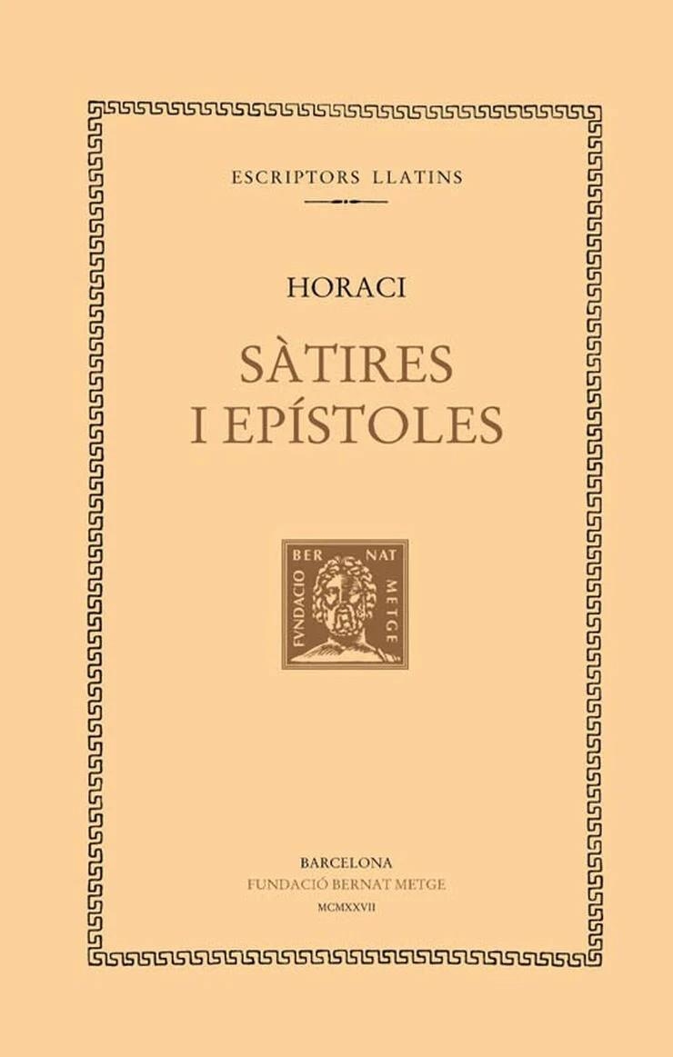 SÀTIRES I EPÍSTOLES | 9788472259539 | HORACI