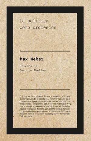LA POLÍTICA COMO PROFESIÓN | 9788418236846 | WEBER, MAX