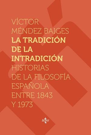 LA TRADICIÓN DE LA INTRADICIÓN | 9788430981557 | MÉNDEZ BAIGES, VÍCTOR