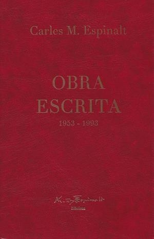 OBRA ESCRITA | 9788412423709 | MUÑOZ ESPINALT, CARLES