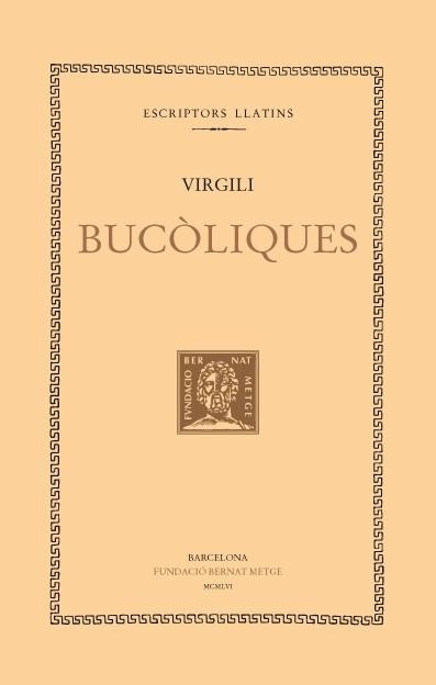 BUCÒLIQUES | 9788498590364 | VIRGILI
