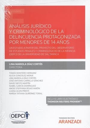 ANÁLISIS JURÍDICO Y CRIMINOLÓGICO DE LA DELINCUENCIA PROTAGONIZADA POR MENORES D | 9788413903453 | LINA MARIOLA DÍAZ CORTÉS (COORDINADOR)