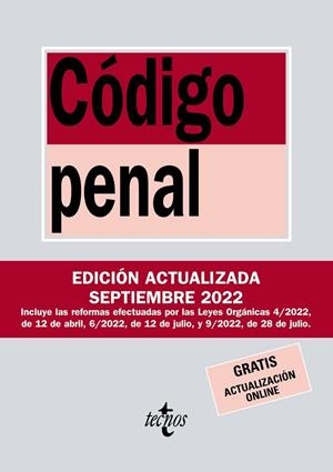 CÓDIGO PENAL | 9788430985579 | EDITORIAL TECNOS