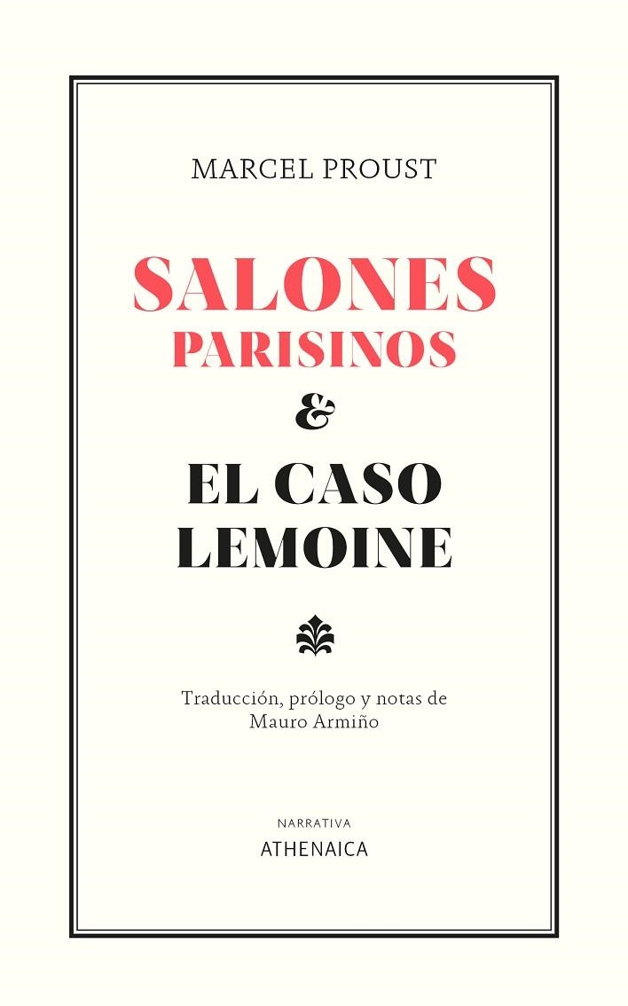 SALONES PARISINOS Y EL CASO LEMOINE | 9788418239786 | PROUST, MARCEL