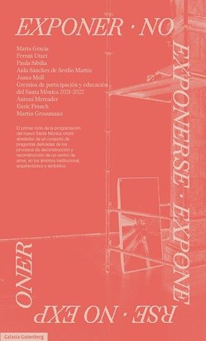 EXPONER, NO EXPONERSE | 9788419392763 | CENTRE D'ART SANTA MÒNICA