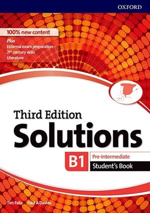 SOLUTIONS 3RD EDITION PRE-INTERMEDIATE. STUDENT'S BOOK | 9780194523646 | FALLA, TIM/DAVIES, PAUL A.