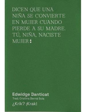 ¿KRIK?¡KRAK! | 9788412501056 | DANTICAT, EDWIDGE