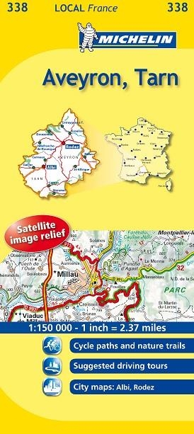 MAPA LOCAL AVEYRON, TARN 338 | 9782067133921 | MICHELIN