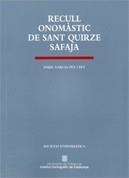 RECULL ONOMASTIC DE SANT QUIRZE | 9788439375890 | GARCIA PEY I PEY, EN