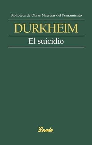 EL SUICIDIO | 9789500392914 | DURKHEIM, EMILE