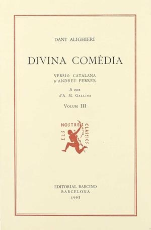 DIVINA COMÈDIA. (T.3) | 9788472260573 | DANTE ALIGHIERI