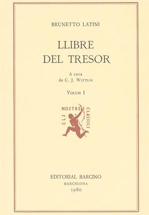 LLIBRE DEL TRESOR I | 9788472260887 | LATINI, BRUNETTO