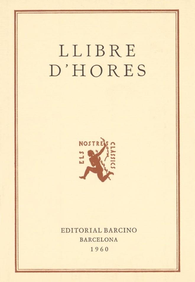 LLIBRE D'HORES | 9788472261914 | ANÒNIM