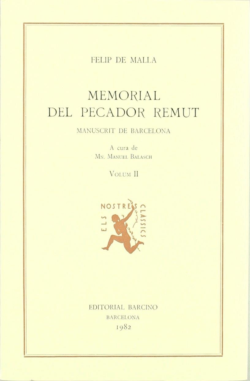 MEMORIAL DEL PECADOR REMUT. (TOMO 2) | 9788472265684 | MALLA, FELIP DE