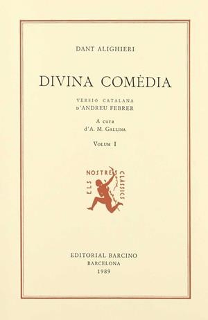 DIVINA COMÈDIA. (T.1) | 9788472260344 | DANTE ALIGHIERI