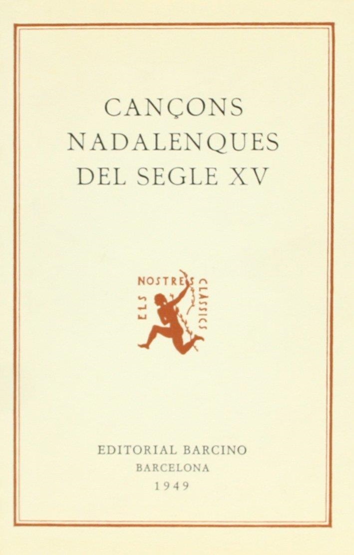 CANCONS NADALENQUES DEL SEGLE X V | 9788472260740 | ROMEU I FIGUERES, JOSEP