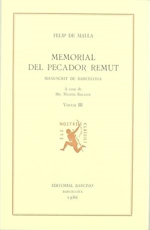 MEMORIAL DEL PECADOR REMUT. (TOMO 3) | 9788472266049 | MALLA, FELIP DE