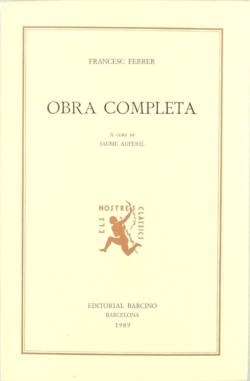 OBRA COMPLETA | 9788472266230 | FERRER, FRANCESC