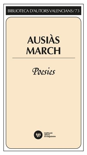 AUSIÀS MARCH. POESIES | 9788411560627 | MARCH I RIPOLL, AUSIÀS