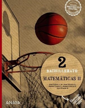 MATEMÁTICAS II. | 9788414329573 | COLERA JIMÉNEZ, JOSÉ/OLIVEIRA GONZÁLEZ, Mª JOSÉ/COLERA CAÑAS, RAMÓN/GARCÍA PÉREZ, ROSARIO/AICARDO B.