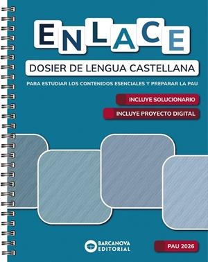ENLACE. DOSIER DE LENGUA CASTELLANA. BACHILLERATO 2026 | 9788448964931 | CÁNOVAS, GERMÁN/CALVO, IRENE