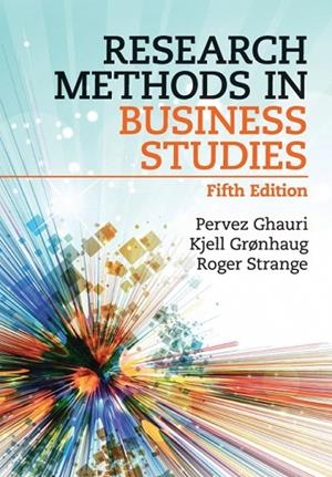 RESEARCH METHODS IN BUSINESS STUDIES | 9781108708241 | PERVEZ GHAURI/KJELL GRØNHAUG/ROGER STRANGE