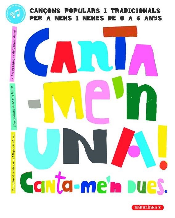 CANTA-ME'N UNA! CANTA-ME'N DUES | 9788412857436 | GIMÉNEZ GIMÉNEZ, MIQUI