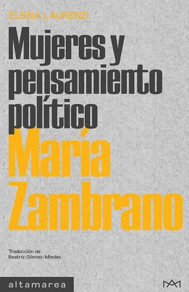 MARÍA ZAMBRANO | 9788418481840 | LAURENZI, ELENA