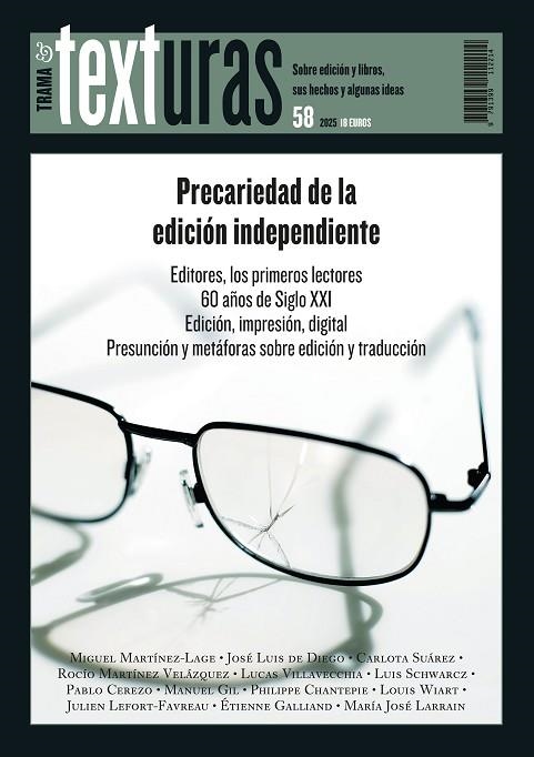 TEXTURAS 58: PRECARIEDAD DE LA EDICIÓN INDEPENDIENTE | 9791399112214 | VARIOS AUTORES