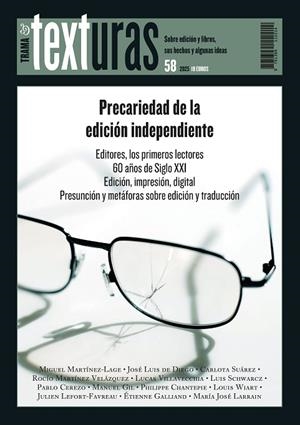 TEXTURAS 58: PRECARIEDAD DE LA EDICIÓN INDEPENDIENTE | 9791399112214 | VARIOS AUTORES