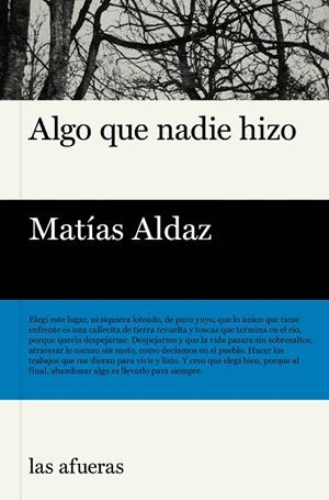 ALGO QUE NADIE HIZO | 9791399131116 | ALDAZ, MATÍAS