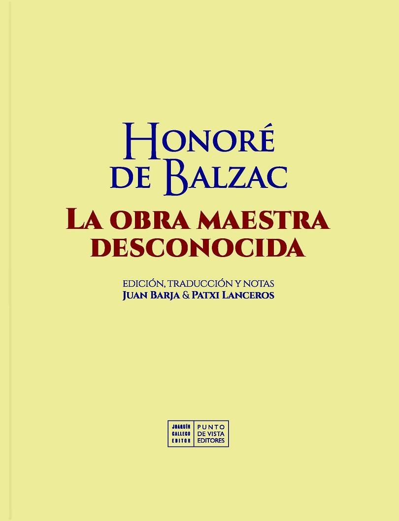 LA OBRA MAESTRA DESCONOCIDA | 9791387624538 | BALZAC, HONORÉ DE