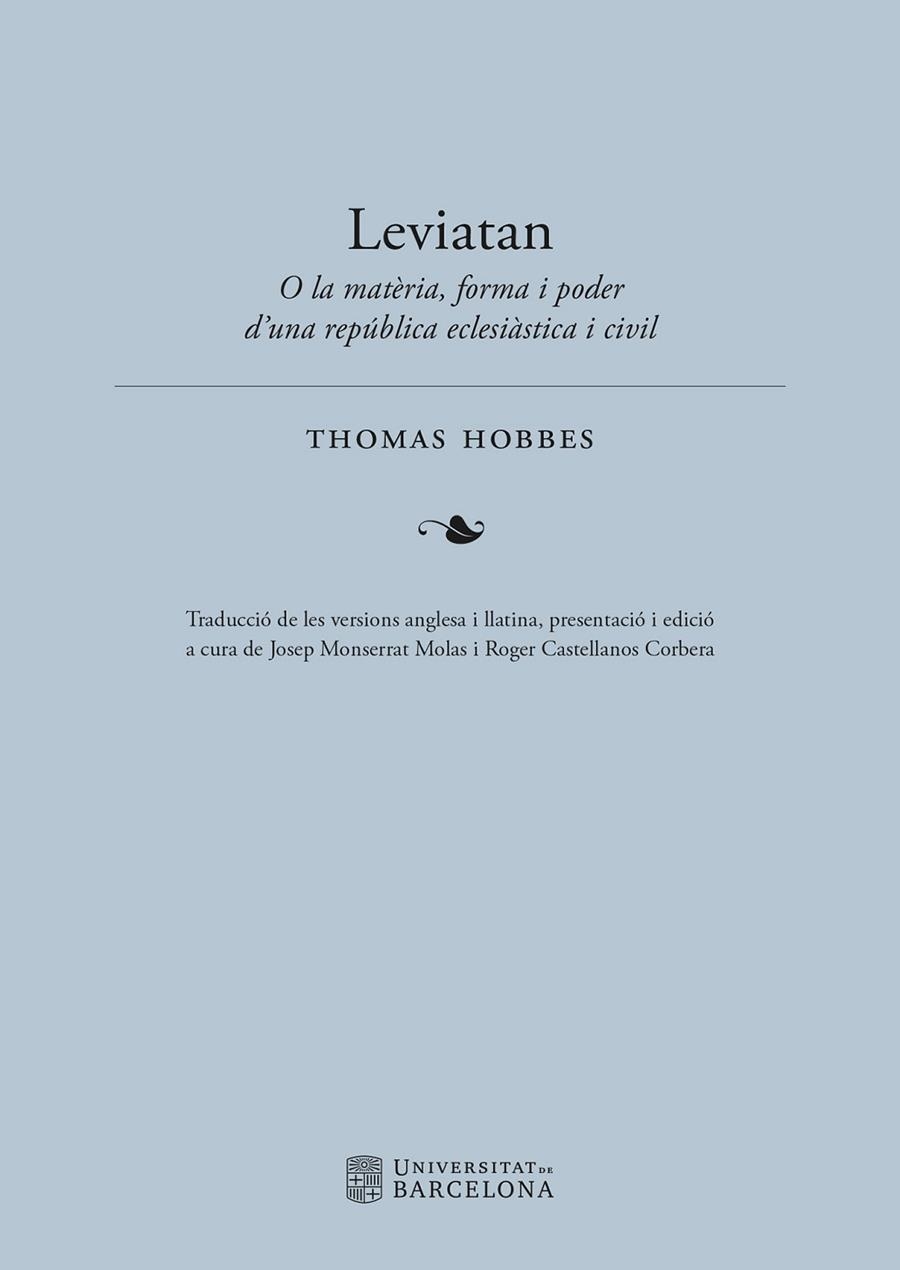 LEVIATAN | 9788491689959 | THOMAS, HOBBES