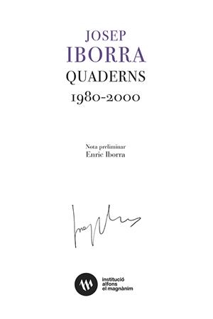 QUADERNS (1980-2000) | 9788411561099 | IBORRA MARTÍNEZ, JOSEP