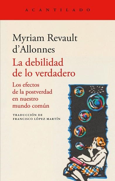LA DEBILIDAD DE LO VERDADERO | 9791387964252 | REVAULT D'ALLONNES, MYRIAM