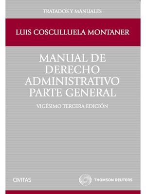 MANUAL DE DERECHO ADMINISTRATIVO | 9788447039289 | COSCULLUELA