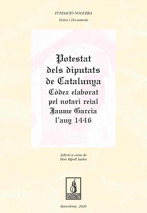 POTESTAT DELS DIPUTATS DE CATALUNYA | 9788413037127 | RIPOLL SASTRE, PERE