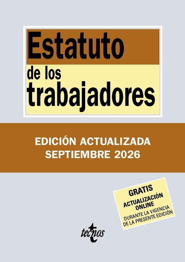 ESTATUTO DE LOS TRABAJADORES | 9788430994427 | EDITORIAL TECNOS