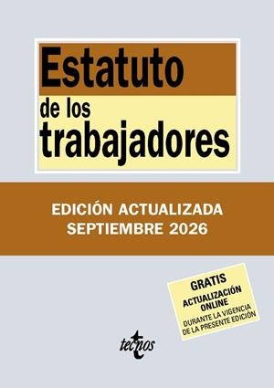 ESTATUTO DE LOS TRABAJADORES | 9788430994427 | EDITORIAL TECNOS