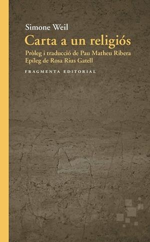 CARTA A UN RELIGIÓS | 9791387548339 | WEIL, SIMONE