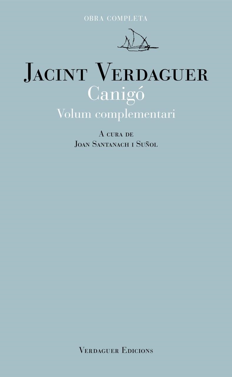 CANIGÓ - VOLUM COMPLEMENTARI | 9788412616583 | VERDAGUER I SANTALÓ, JACINT