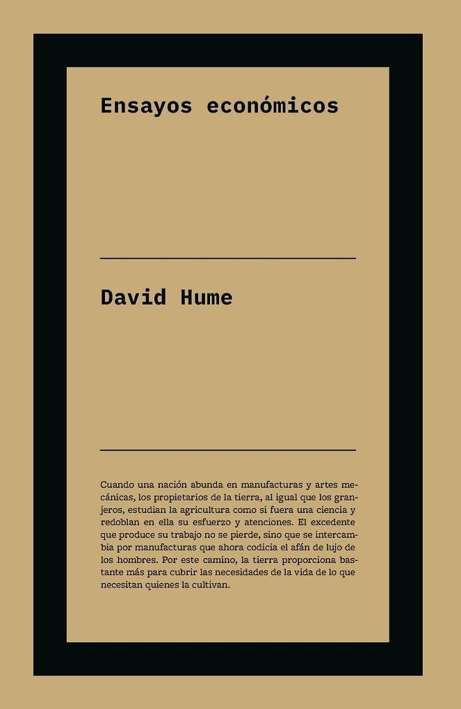 ENSAYOS ECONÓMICOS | 9791388115455 | HUME, DAVID