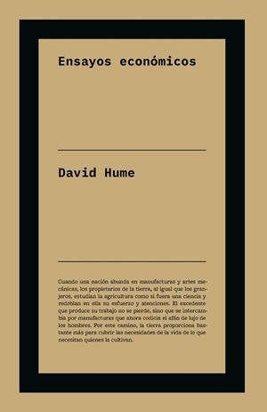 ENSAYOS ECONÓMICOS | 9791388115455 | HUME, DAVID